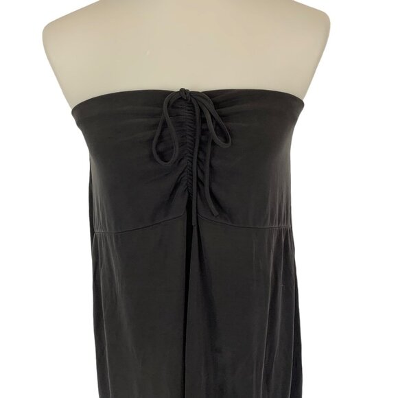 Wasabi Mint Dress Medium Gray Strapless Midi Tube Party Club Vacation - Picture 2 of 7